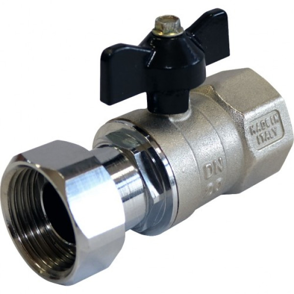 Кран Stout 3/4"x3/4" ВР шаровой накидной гайкой (ручка бабочка) (SVB-0009-000020)