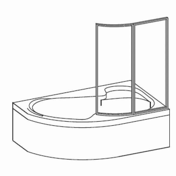 Душевая шторка на ванну Ravak Supernova VSK2 Rosa 170 170х150 стекло transparent, профиль белый L (76LB0100Z1) Душевая шторка на ванну Ravak Supernova VSK2 Rosa 170 170х150 стекло transparent, профиль белый L (76LB0100Z1)