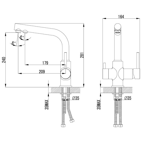 Смеситель для кухни Lemark Comfort Color жасмин (LM3061PJS)