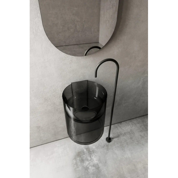 Раковина подвесная Kristall (черный)