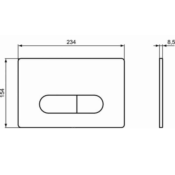 Клавиша смывная Ideal Standard Oleas (R0115AC)