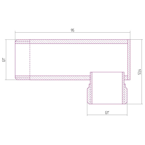 Уголок Сунержа 1"Н (12-1506-1010)