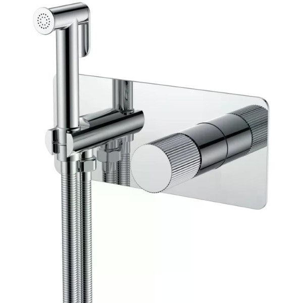 Смеситель с гигиеническим душем Boheme Stick CR (хром) (127-CRCR.3)