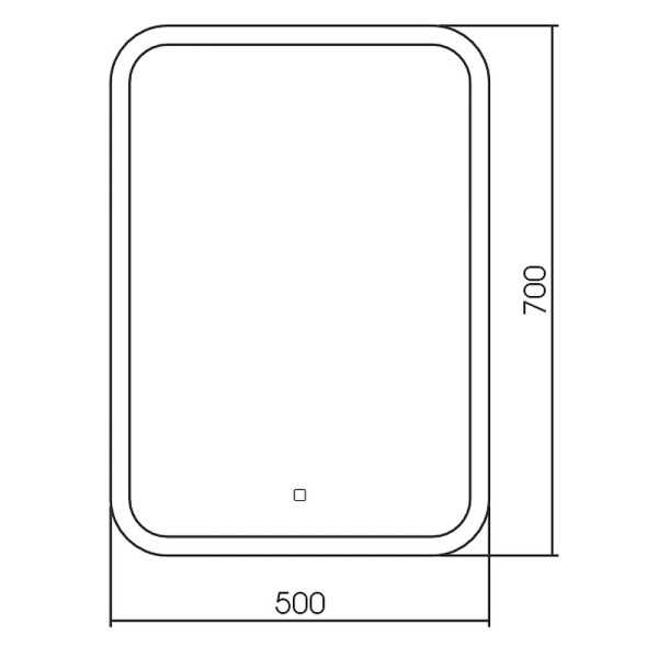 Зеркало Azario Стив 50x70 сенсорный выключатель (LED-00002916)