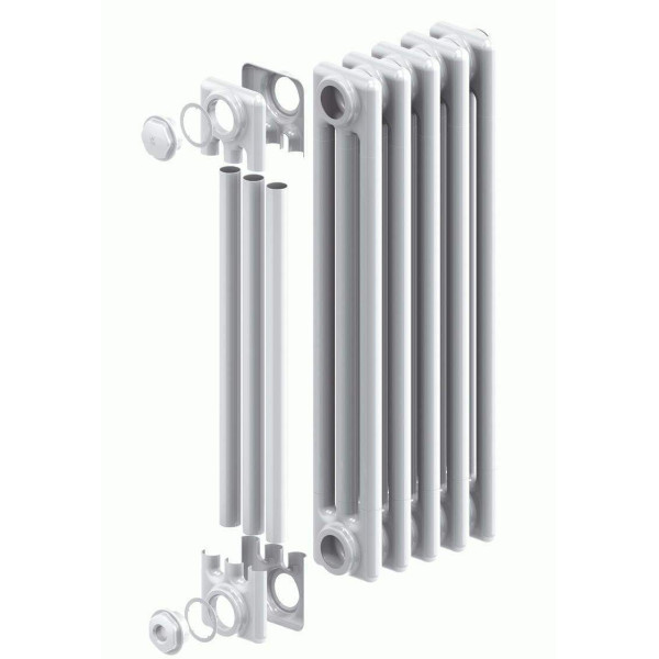 Радиатор стальной Zehnder 3030/10 №V001/V002 10 секций 1/2" RAL 9016 подключение нижнее универсальное