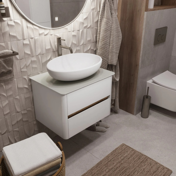 Тумба подвесная 1Marka Monro 600x450x420 белый (Ц0000036663)