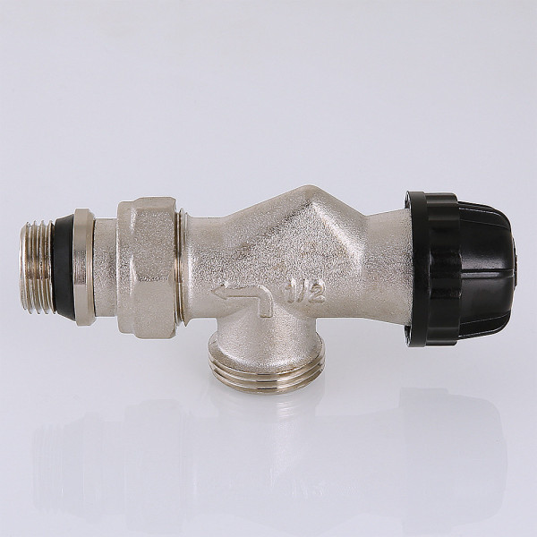Клапан термостатический угловой 1/2"*3/4"(18) евроконус Valtec VT.180.NER (осевой) (VT.180.NER.04 )