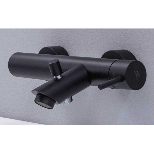 Смеситель для ванны и душа Paffoni Light черный (LIG022NO)