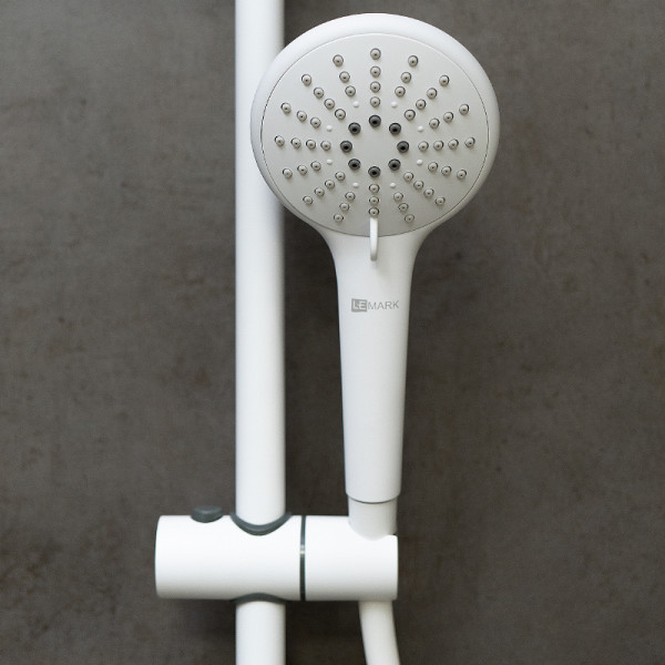 Душевая система Lemark Bronx белый (LM3762MW)