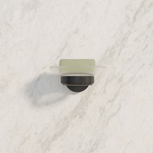 Мыльница черный матовый матовое стекло сплав металлов Sena Iddis (SENSBG0i42)