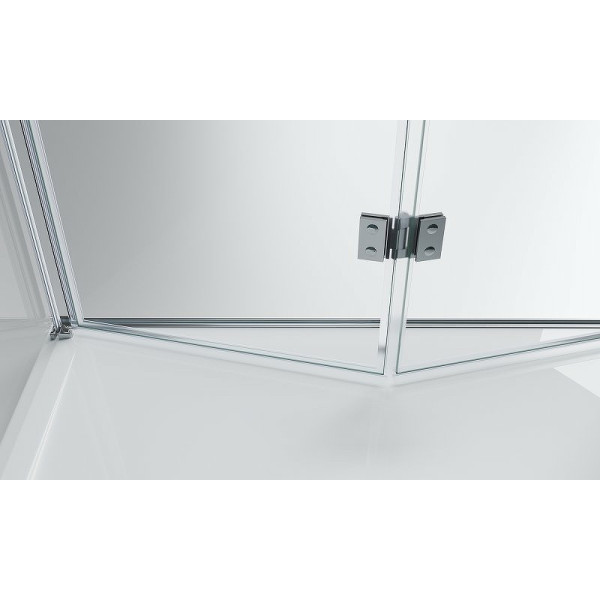 Душевой уголок BelBagno Albano 80x100 стекло прозрачное, профиль хром (ALBANO-ASH-1-80/100-C-Cr)