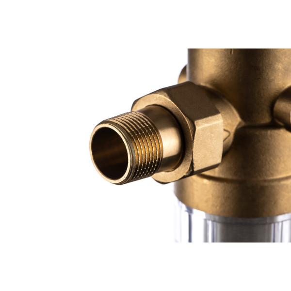 Фильтр самоочищающийся с защитой от гидроудара Гейзер-Бастион 7508205233 3/4" (прозрачный корпус, со сгонами) (32683) Фильтр самоочищающийся с защитой от гидроудара Гейзер-Бастион 7508205233 3/4" (прозрачный корпус, со сгонами) (32683)