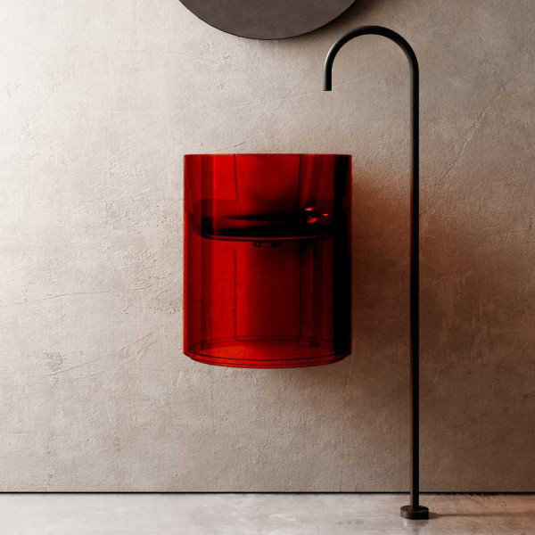 Раковина подвесная Abber Kristall красная (AT2704Rubin) Раковина подвесная Abber Kristall красная (AT2704Rubin)