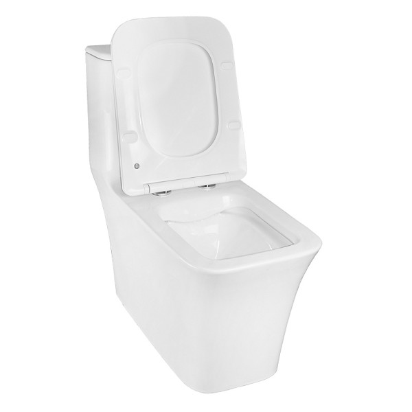 Унитаз напольный Azario Stoun 405x750x780 с сиденьем с микролифтом белый (AZ-1109)