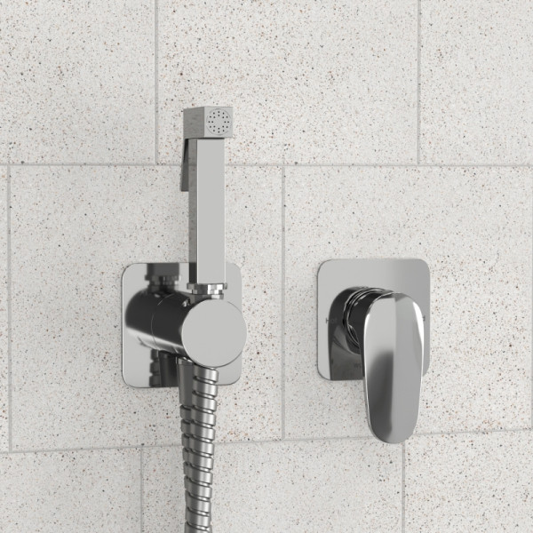 Смеситель с гигиеническим душем встраиваемый WasserKRAFT хром (A3151.271.057.136)