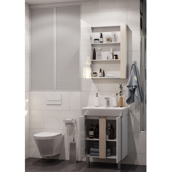 Тумба напольная Aquaton Кантри 567x416x613 белый, дуб верона (1.A257.4.01A.HB2.0) Тумба напольная Aquaton Кантри 567x416x613 белый, дуб верона (1.A257.4.01A.HB2.0)