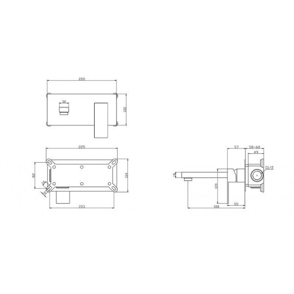 Смеситель для раковины BelBagno Romano (ROM-BLM-CRM)