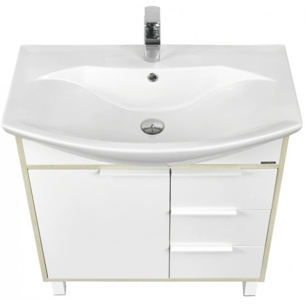 Тумба-умывальник Aquaton Рико 80/1WH207783 Раковина Смайл 80 (1A2154K1RIB90)