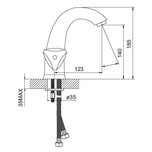 Смеситель для раковины Iddis Praktic (19004B1) Смеситель для раковины Iddis Praktic (19004B1)