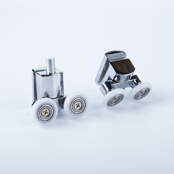 Ролики 2 верхних 2 нижних двойные D=23 мм хром стекло 7-8 мм Iddis (966D23C8DZ) Ролики 2 верхних 2 нижних двойные D=23 мм хром стекло 7-8 мм Iddis (966D23C8DZ)