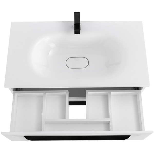 Тумба подвесная Cezares Eco 90x50 Bianco Lucido (ECO-90-2C-SO-BL)