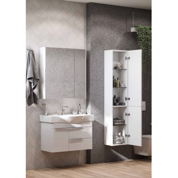 Пенал подвесной Aquaton Беверли 340x240x1600 R белый глянец (1.A235.4.03B.V01.R)