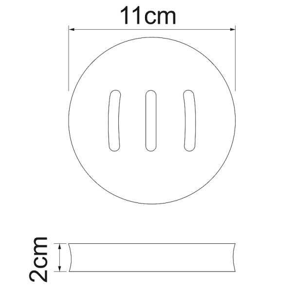 Мыльница WasserKRAFT Wern черный (K-7529)