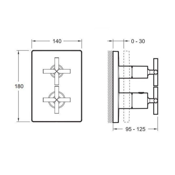 Смеситель для душа Jacob Delafon Modulo хром (E75388-CP)