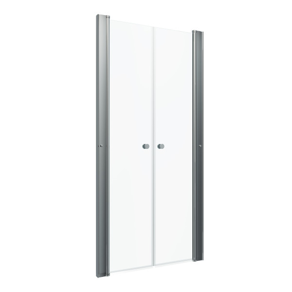 Душевая дверь Triton Дабл 900*1850 стекло прозрачное, профиль хром (DP73) Душевая дверь Triton Дабл 900*1850 стекло прозрачное, профиль хром (DP73)