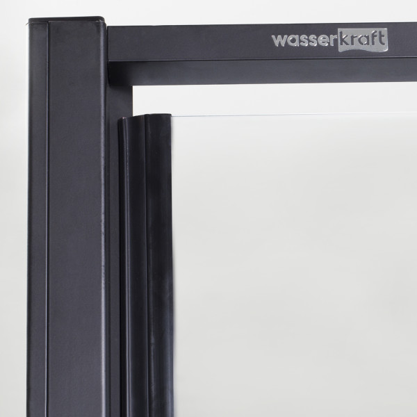Душевой уголок WasserKraft Elbe 90*80*200 стекло прозрачное, профиль черный (74P20) Душевой уголок WasserKraft Elbe 90*80*200 стекло прозрачное, профиль черный (74P20)