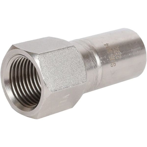 Вставка резьбовая 22х1/2"В Rommer из нержавеющей стали (пресс) (RSS-0023-002212) Вставка резьбовая 22х1/2"В Rommer из нержавеющей стали (пресс) (RSS-0023-002212)