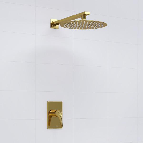 Душевая система WasserKRAFT золотой (A71183)