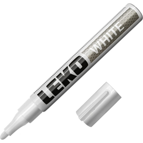 Маркер с нитроэмалью Lekon (белый) (021904) Маркер с нитроэмалью Lekon (белый) (021904)