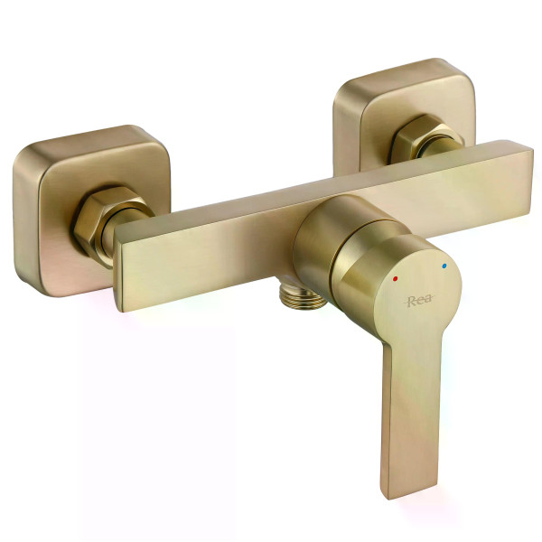 Смеситель для раковины Rea Argus с душевым комплектом золото матовое (REA-B6413) Смеситель для раковины Rea Argus с душевым комплектом золото матовое (REA-B6413)