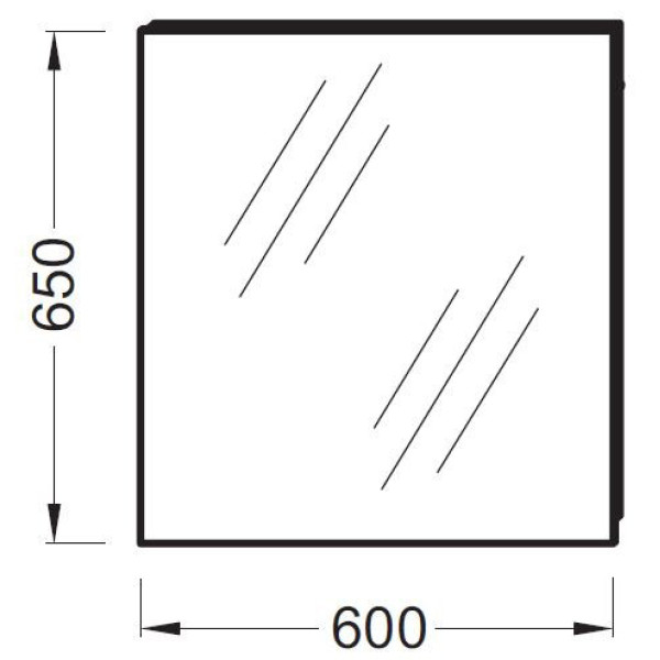 Зеркало Jacob Delafon Ola 600х650 (EB1080-RU)