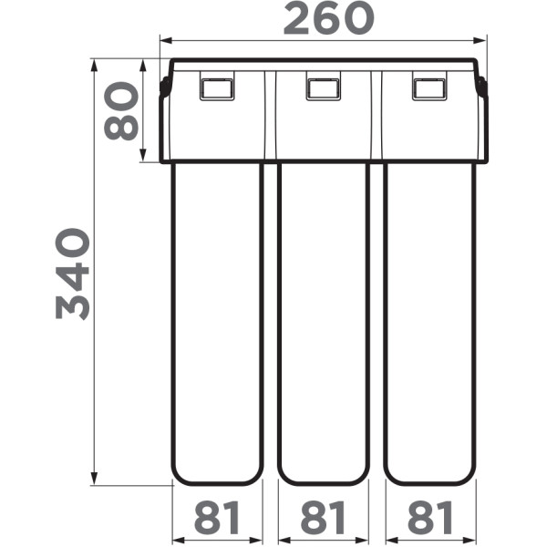 Комплект Omoikiri Nagano-GB с фильтром Pure Drop Lite графит (4284.8028)