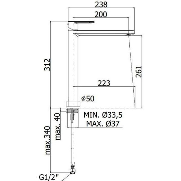 Смеситель для раковины Paffoni Candy хром (CA081CR)