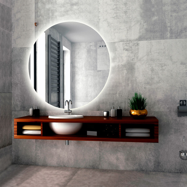 Зеркало Azario Саванна D1000 c подсветкой и диммером, сенсор выкл (LED-00002465) Зеркало Azario Саванна D1000 c подсветкой и диммером, сенсор выкл (LED-00002465)