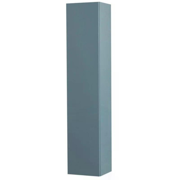 Шкаф подвесной Cezares Kraft 330x300x1600 с фрезерованной ручкой с торца фасада с одной распашными дверцей доводчиками с двумя полками голубой матовый Шкаф подвесной Cezares Kraft 330x300x1600 с фрезерованной ручкой с торца фасада с одной распашными дверцей доводчиками с двумя полками голубой матовый