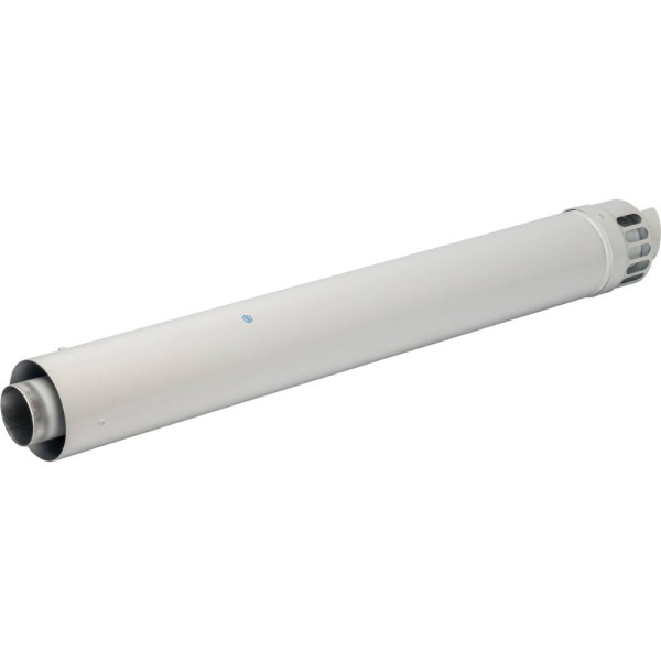 Элемент дымохода Stout DN60/100 фин.уч-ок 1000 мм  для горизонт. прохода через стену с антиобмерз.оголовком) (SCA-6010-001001)