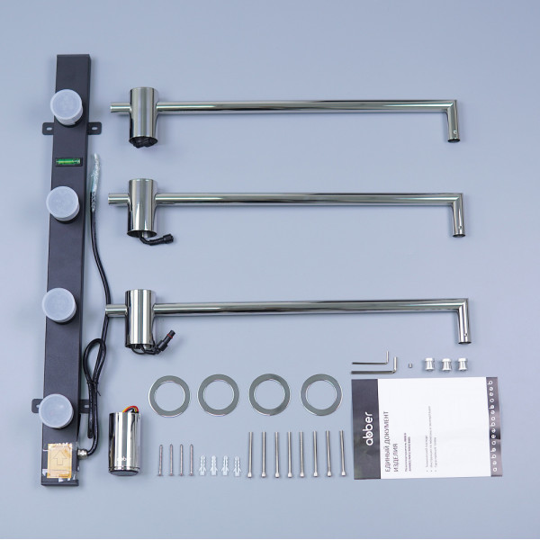 Полотенцесушитель электрический Abber Charme 520x495 хром (AH4003) Полотенцесушитель электрический Abber Charme 520x495 хром (AH4003)