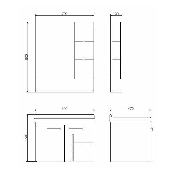 Тумба подвесная Comforty Палини 720x550x470 белый глянцевый с раковиной (00-00001549) Тумба подвесная Comforty Палини 720x550x470 белый глянцевый с раковиной (00-00001549)