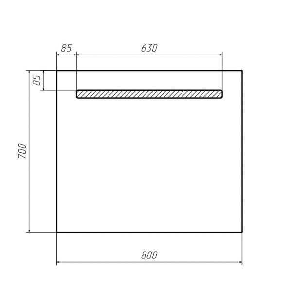 Зеркало Домино Good Light 80 с подсветкой (GL7008Z) Зеркало Домино Good Light 80 с подсветкой (GL7008Z)