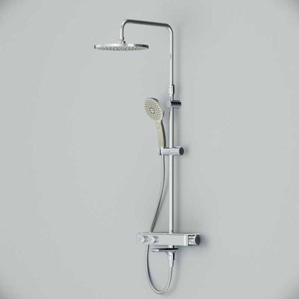 Система душевая Inspire V2.0 (смеситель с термостатом, верхний душ, душева лейка, душ.шланг) Система душевая Inspire V2.0 (смеситель с термостатом, верхний душ, душева лейка, душ.шланг)