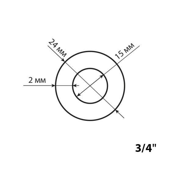 Прокладка 3/4" (резина) (100шт) TeRma (10156) Прокладка 3/4" (резина) (100шт) TeRma (10156)