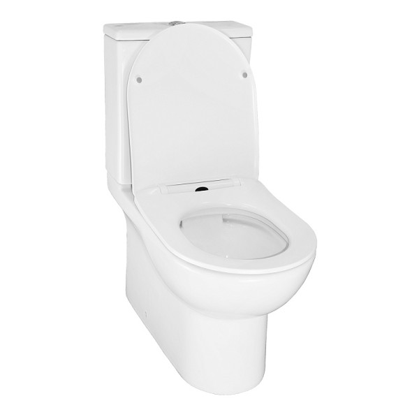Унитаз напольный Azario Ambra с сиденьем с микролифтом белый (AZ-848)