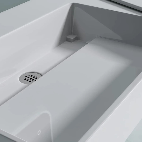 Раковина накладная конгломерат REA Archi white mat 89,5x48x13 белая матовая (REA-U4301) Раковина накладная конгломерат REA Archi white mat 89,5x48x13 белая матовая (REA-U4301)