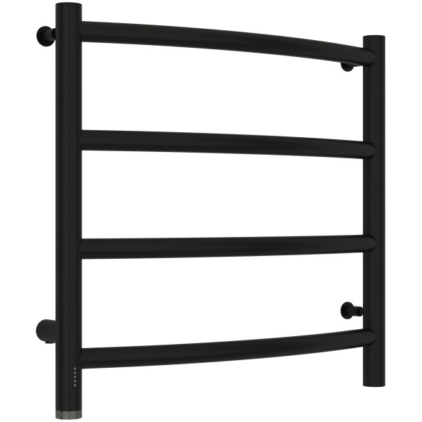 Полотенцесушитель электрический Сунержа Галант 4.0 500x500 провод слева матовый чёрный (31-0830-5050)