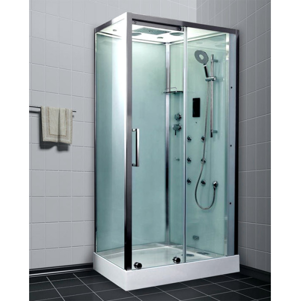 Душевая кабина с гидромассажем Timo Puro H-510 L 120x90x220 стекло прозрачное, профиль хром (PURO H-510 L) Душевая кабина с гидромассажем Timo Puro H-510 L 120x90x220 стекло прозрачное, профиль хром (PURO H-510 L)