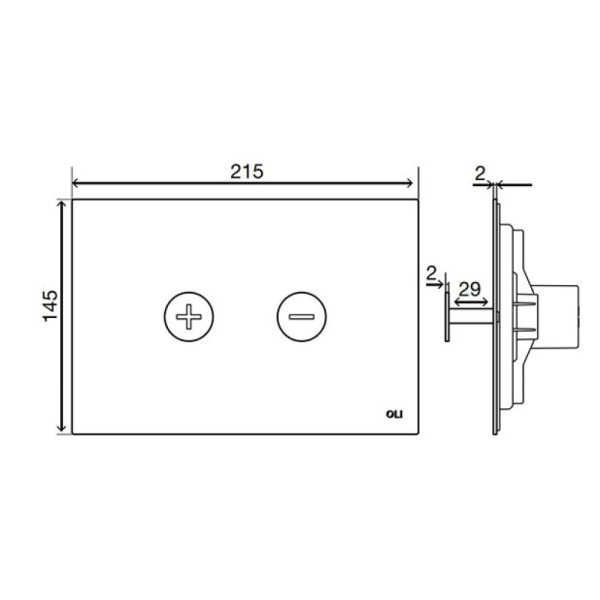 Клавиша смывная Oli Trumpet бронзовый (878784)